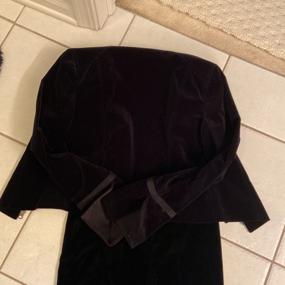 Theory Velvet Military Styled Pants Suit - Picture 4 of 16